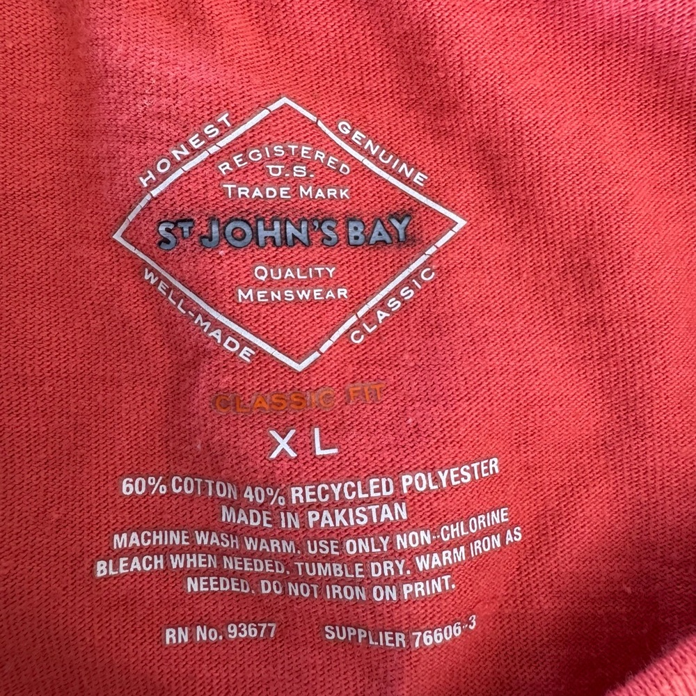 St. John's Bay Classic Fit Shirt in Vibrant Red